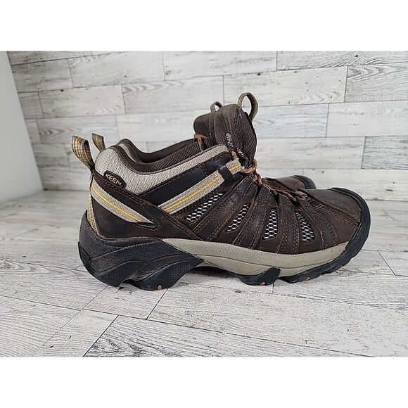 KEEN Men\'s Voyageur Low Height Breathable Brown Leather Mens 10 Outdoor Hiking main image 9
